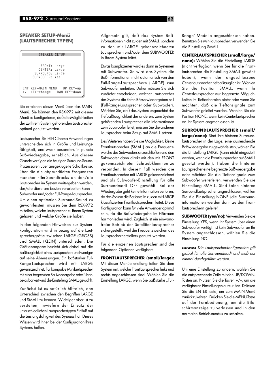 ROTEL RSX-972 User Manual | Page 62 / 68
