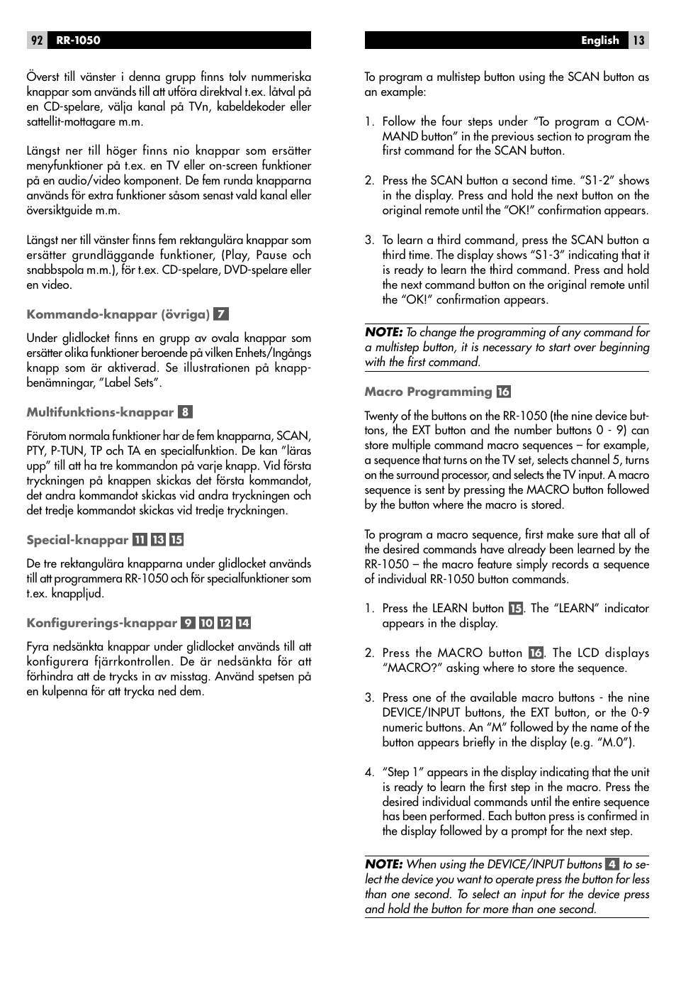 ROTEL RR-1050 User Manual | Page 11 / 50