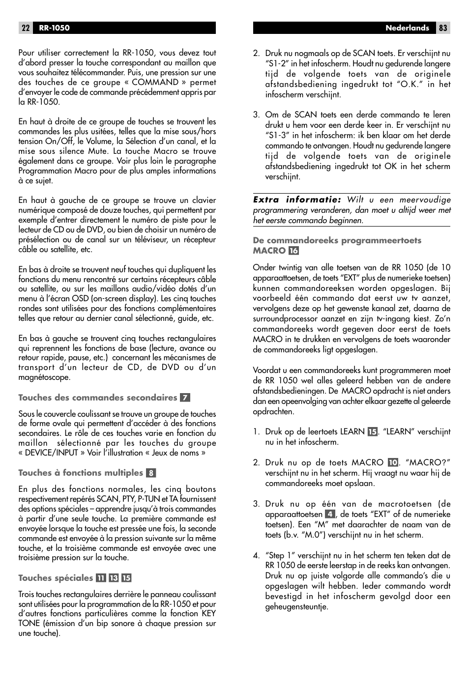 ROTEL RR-1050 User Manual | Page 20 / 50