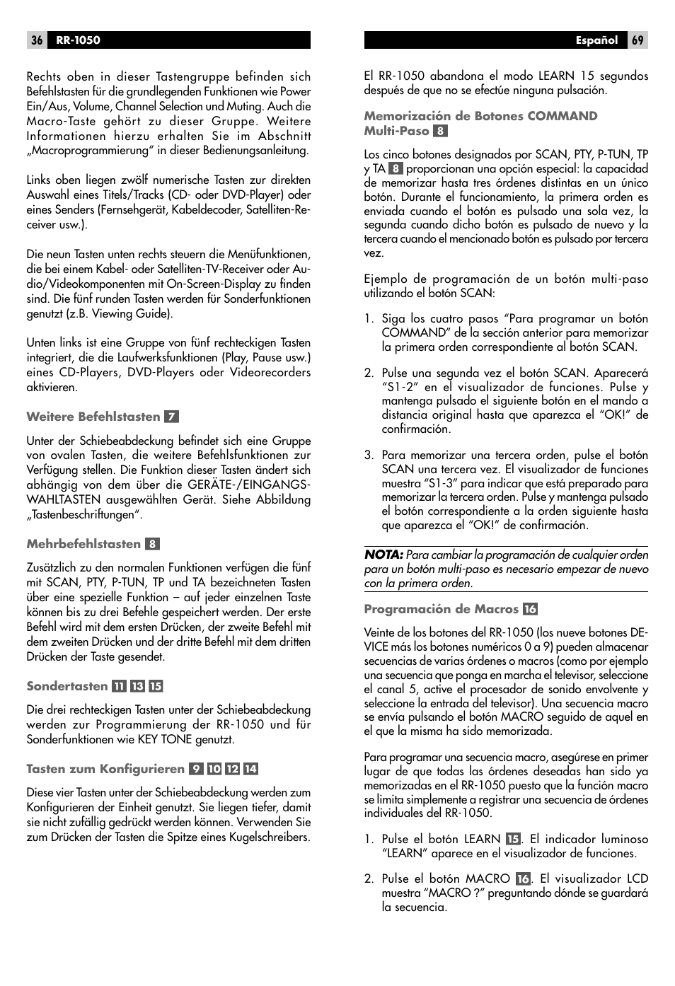 ROTEL RR-1050 User Manual | Page 34 / 50