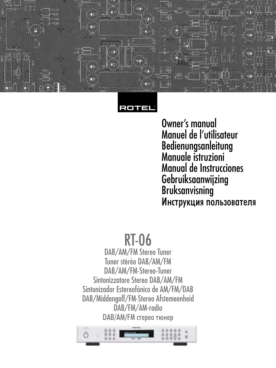ROTEL RT-06 User Manual | 89 pages