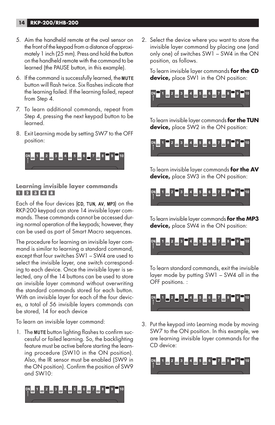 ROTEL RHB-200 User Manual | Page 14 / 18