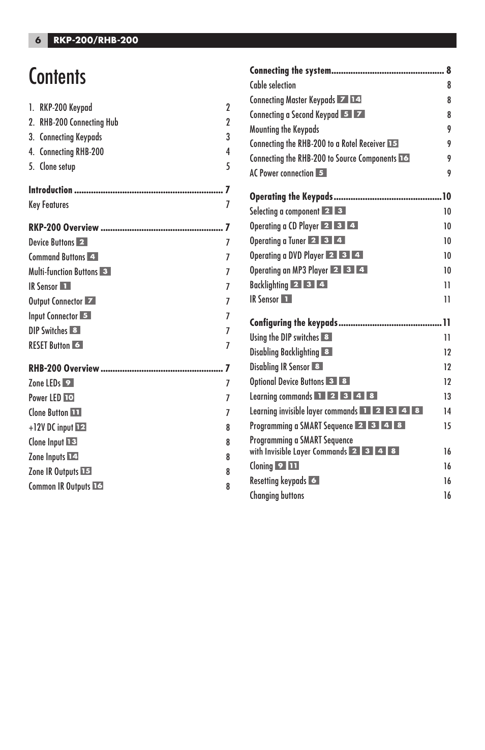 ROTEL RHB-200 User Manual | Page 6 / 18