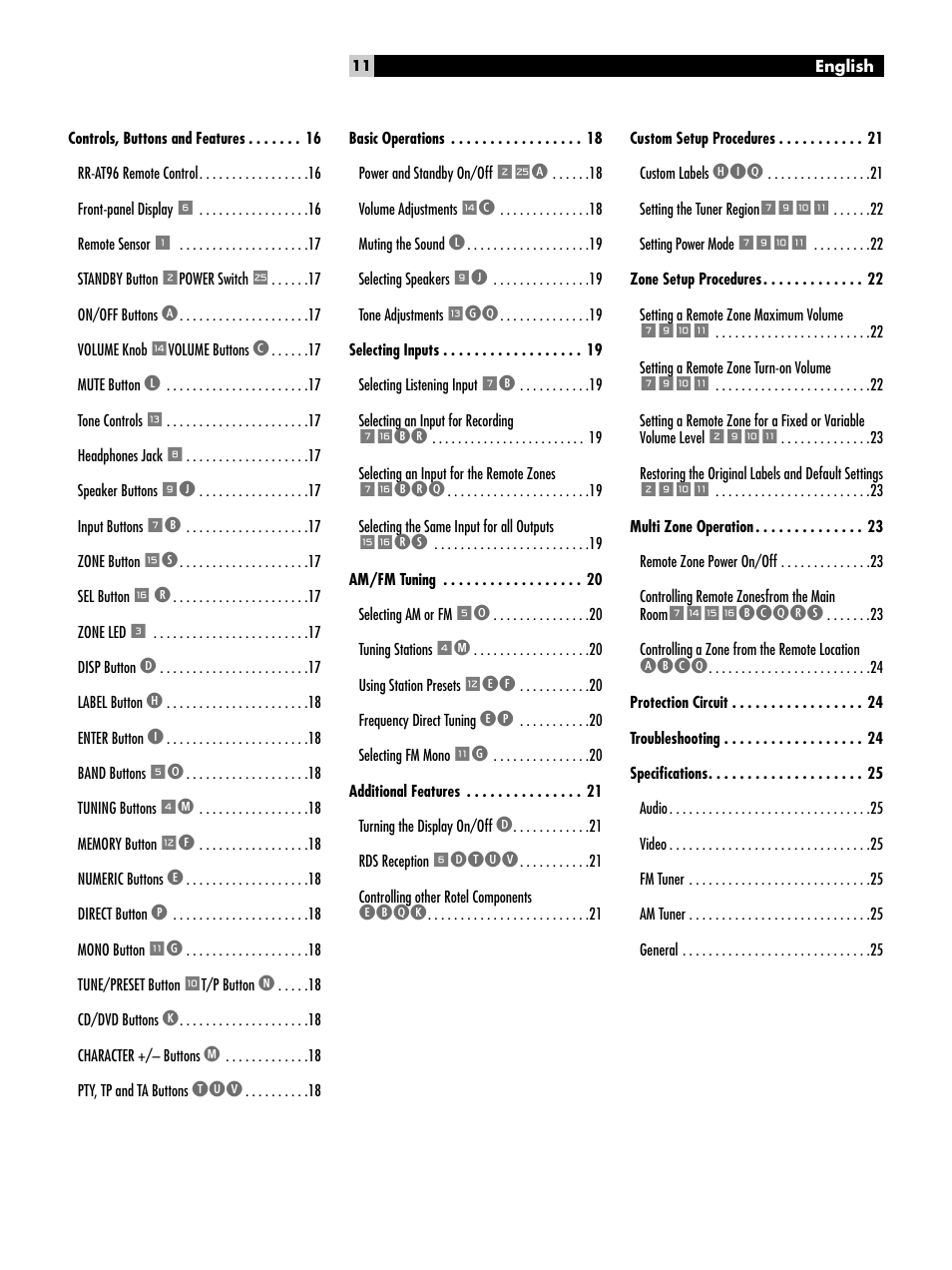 ROTEL RX-1052 User Manual | Page 11 / 85