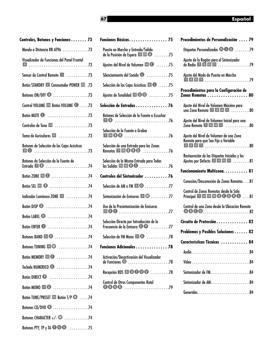 ROTEL RX-1052 User Manual | Page 67 / 85