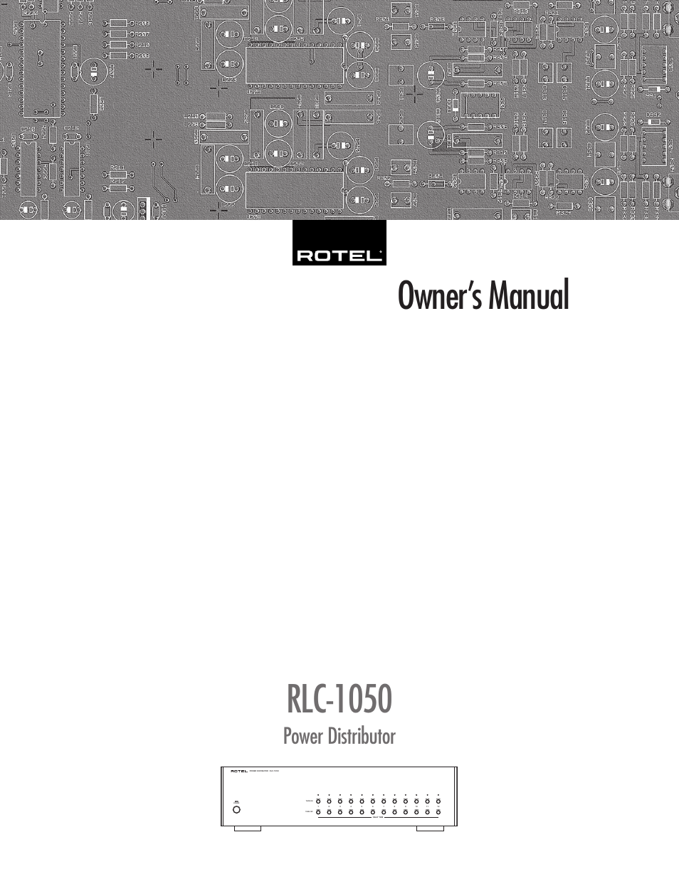 ROTEL RLC-1050 User Manual | 8 pages