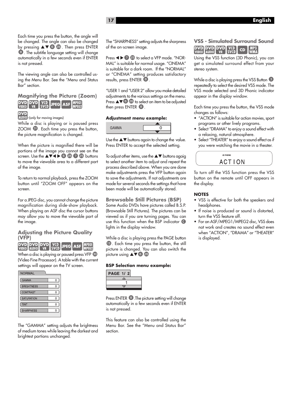 ROTEL RDV-1045 User Manual | Page 17 / 26