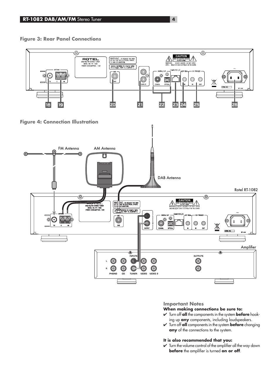 ROTEL RT-1082 User Manual | Page 4 / 14