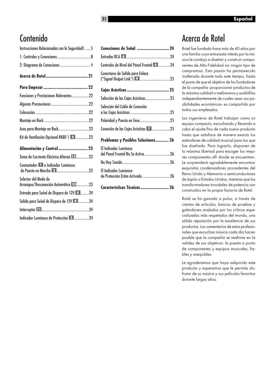 ROTEL RKB-2100 User Manual | Page 21 / 56