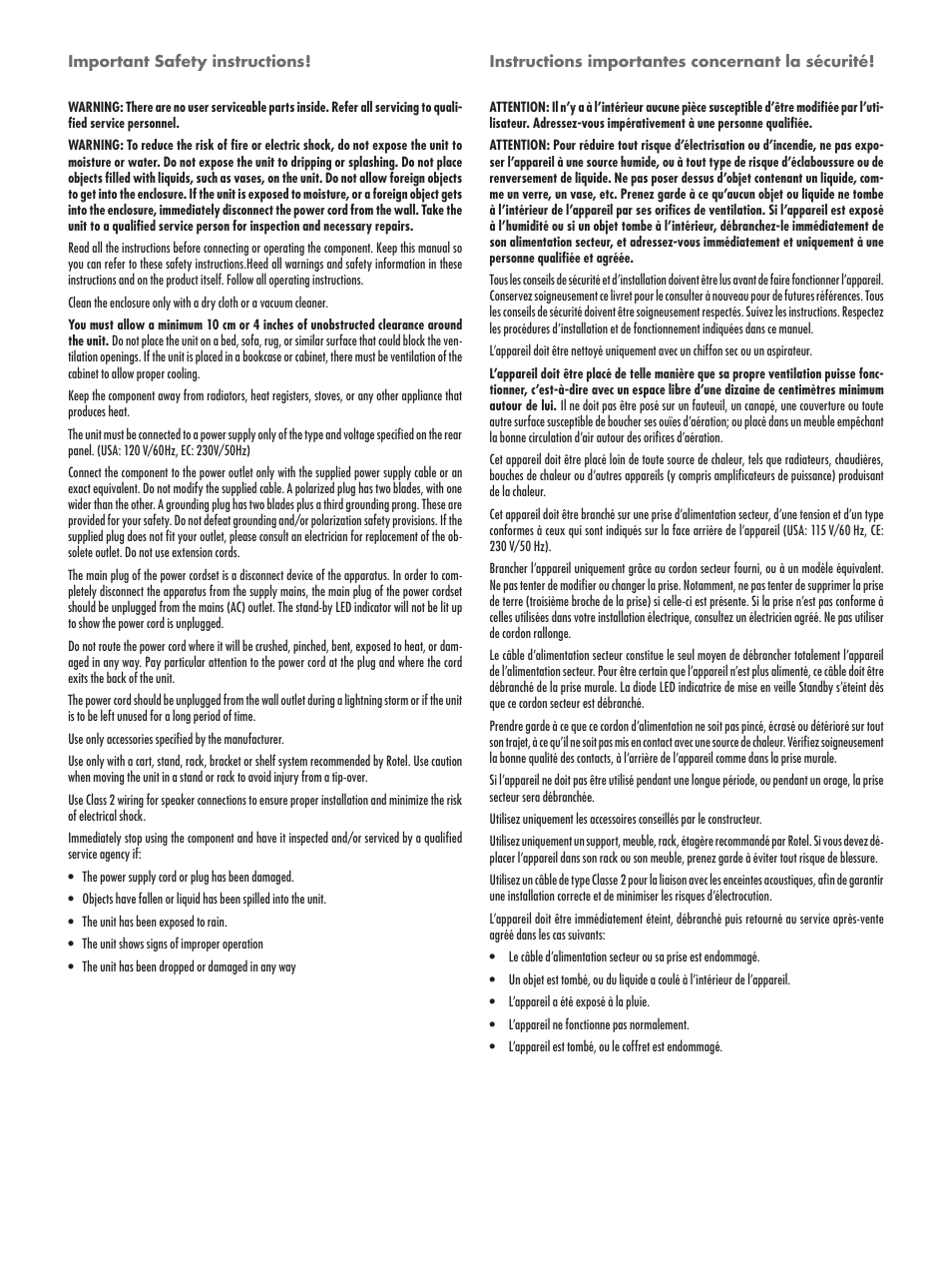 ROTEL RKB-2100 User Manual | Page 4 / 56