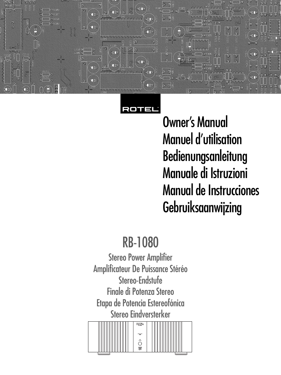 ROTEL RMB-1080 User Manual | 34 pages