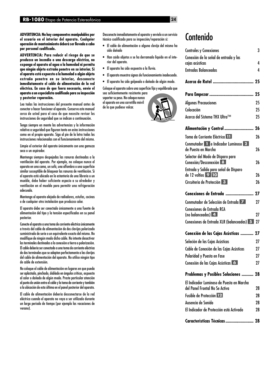ROTEL RMB-1080 User Manual | Page 24 / 34