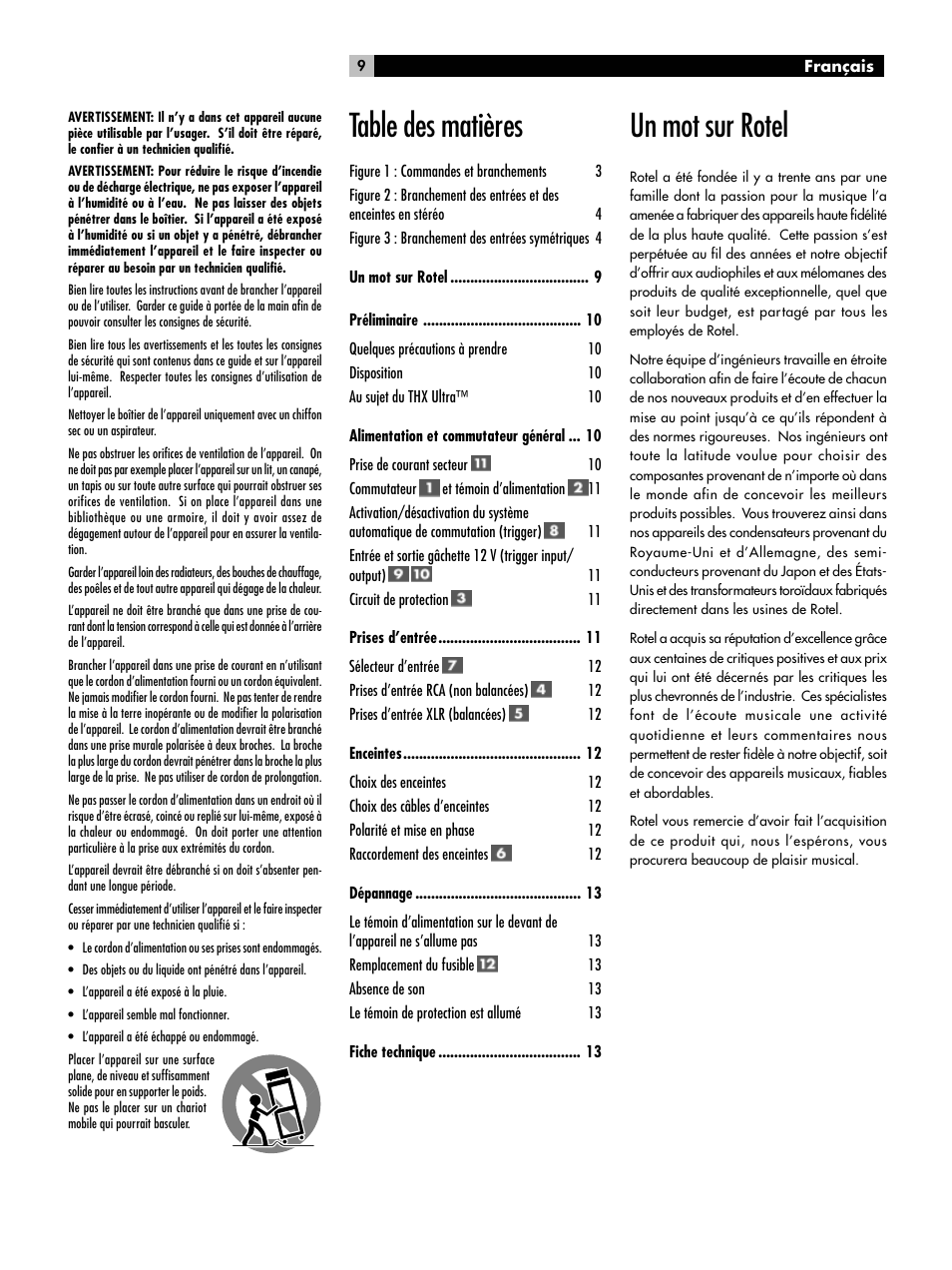 ROTEL RMB-1080 User Manual | Page 9 / 34