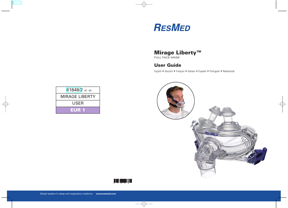 ResMed MIRAGE LIBERTY 61848 User Manual | 84 pages
