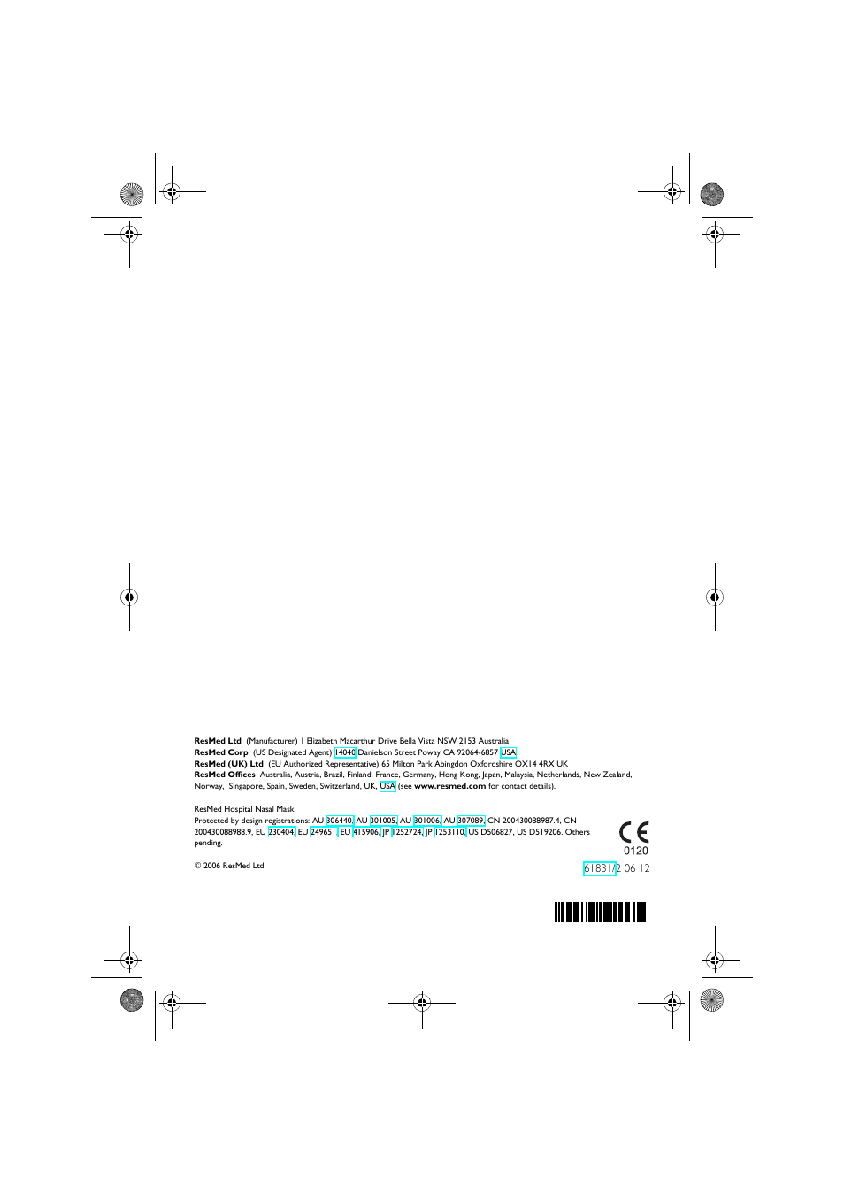 ResMed CPAP User Manual | Page 34 / 34