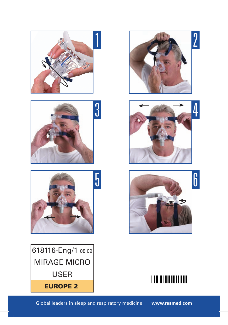 ResMed Nasal Mask Mirage Micro User Manual | Page 12 / 12