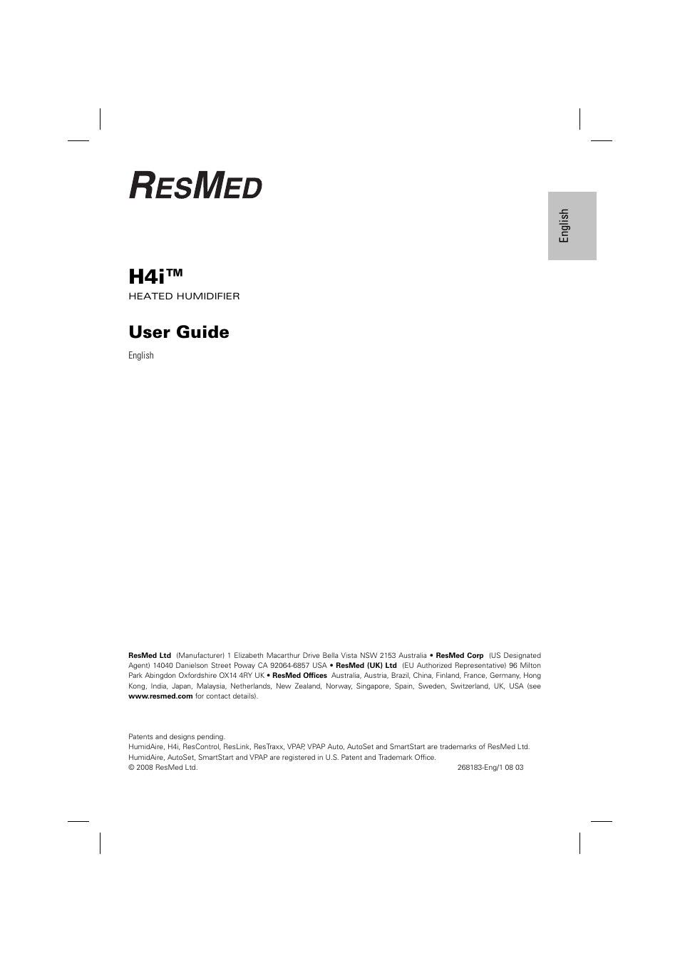 ResMed H4i User Manual | 14 pages