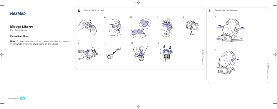 Mirage liberty | ResMed Full Face Mask Mirage Liberty User Manual | Page 4 / 14