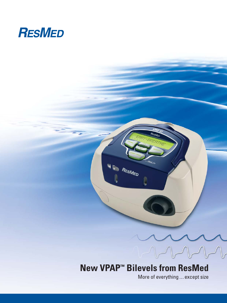 ResMed New VPAP Bilevels User Manual | 6 pages