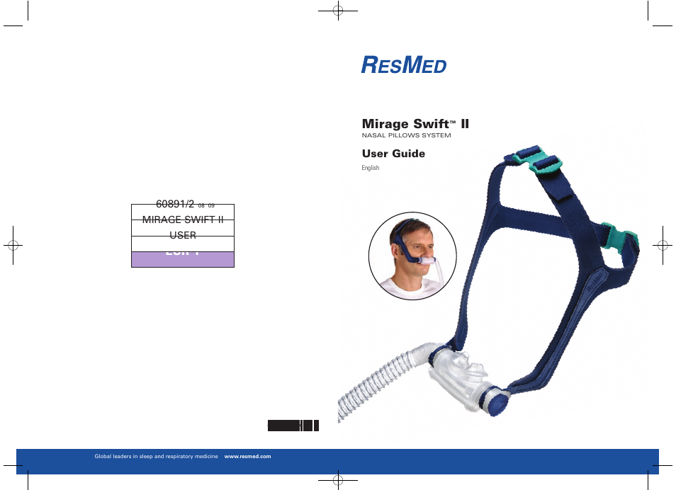 ResMed Nasal Pillows System Mirage Swift II User Manual | 14 pages