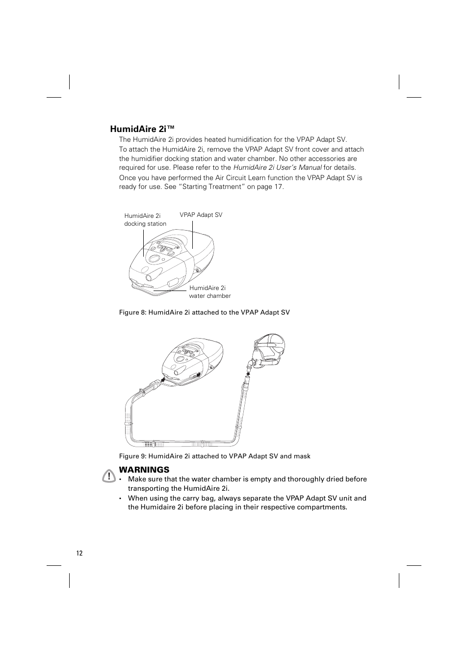 Humidaire 2i | ResMed VPAP Adapt SV System User Manual | Page 18 / 56