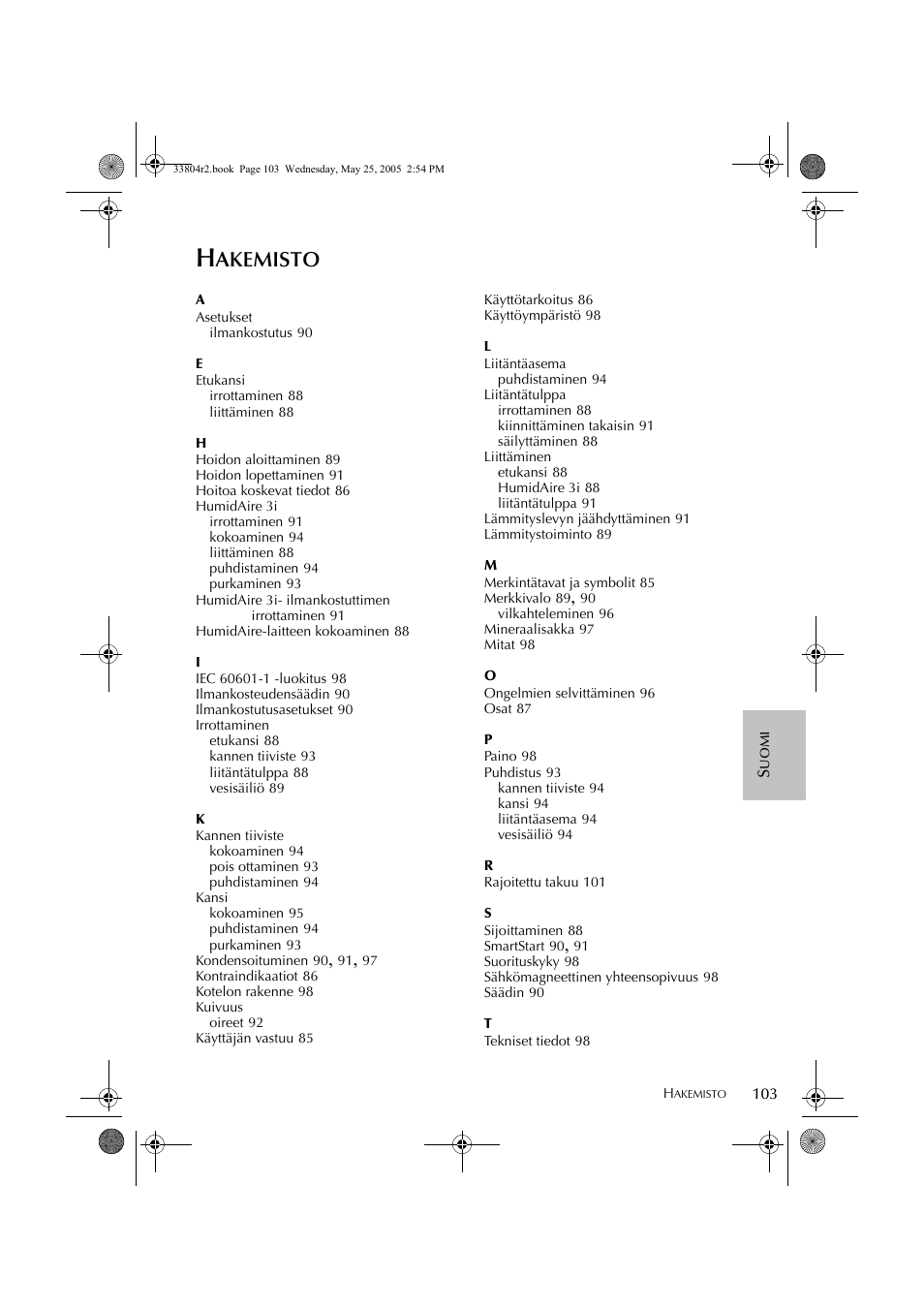 Akemisto | ResMed Humidifier User Manual | Page 108 / 109