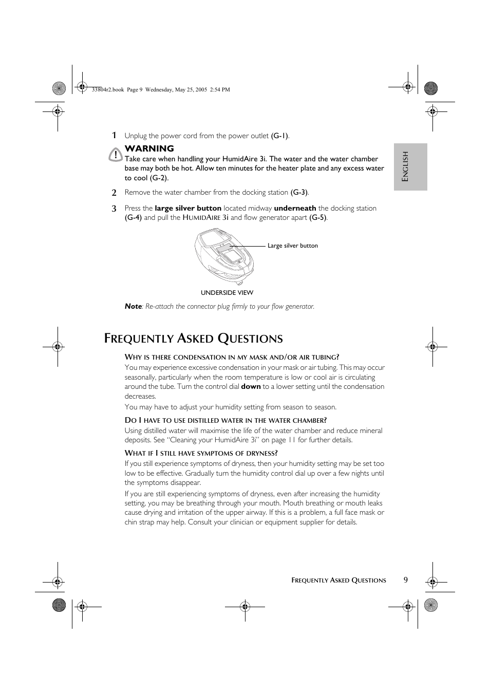 Requently, Sked, Uestions | ResMed Humidifier User Manual | Page 14 / 109