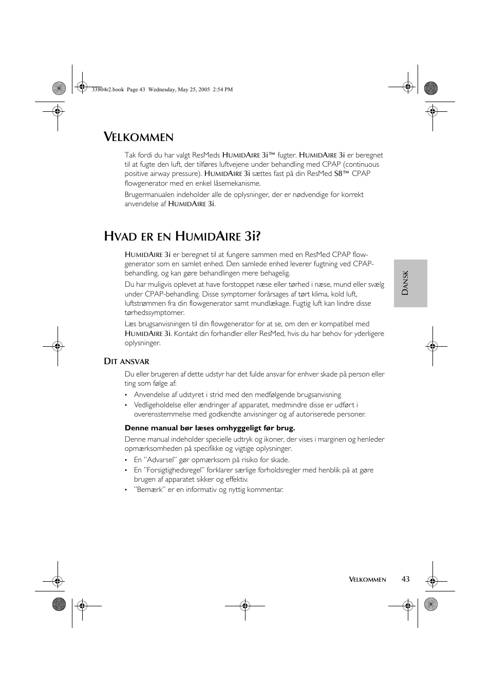 Elkommen, Umid | ResMed Humidifier User Manual | Page 48 / 109