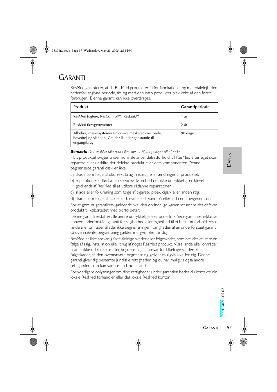 Aranti | ResMed Humidifier User Manual | Page 62 / 109