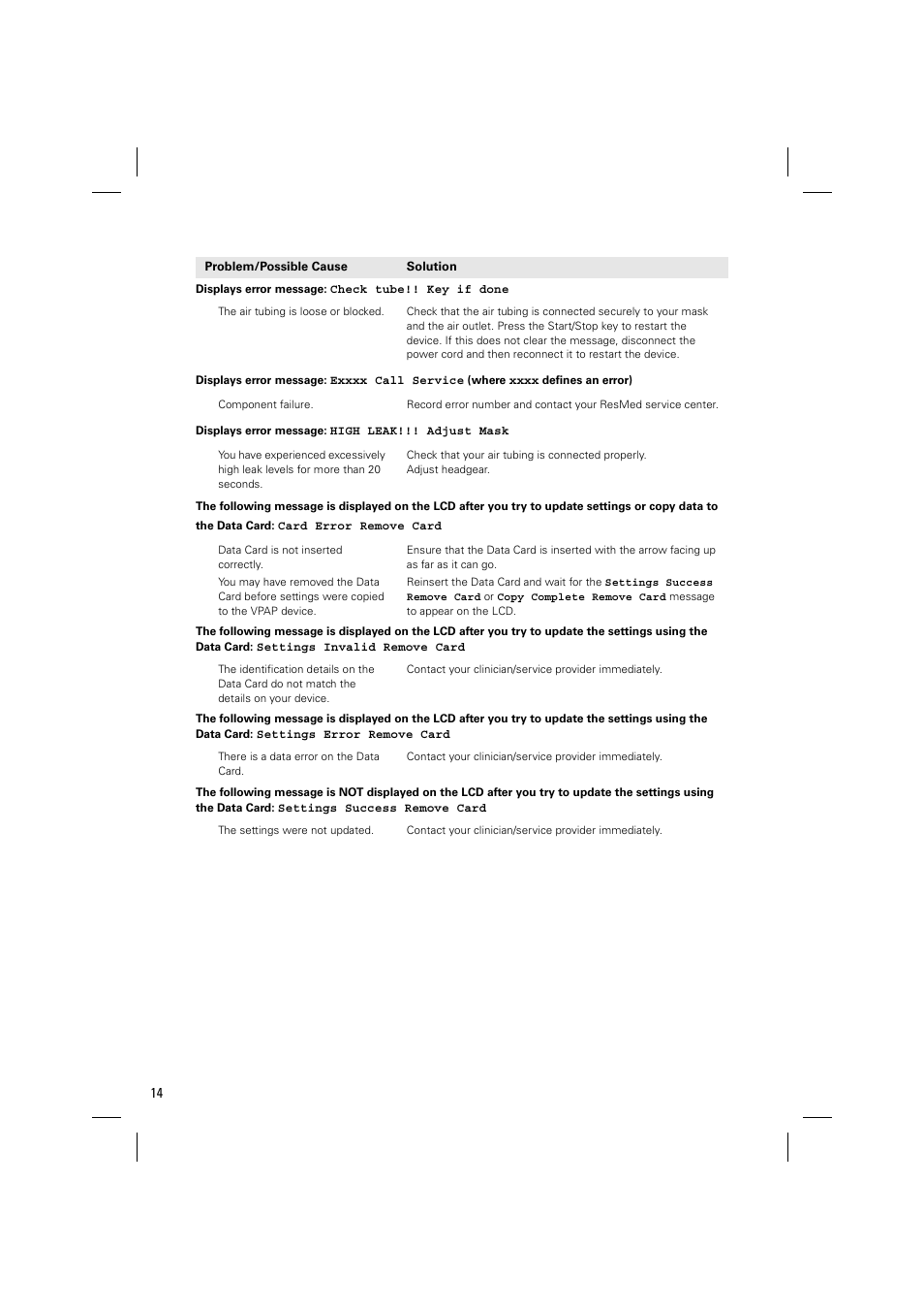 ResMed VPAP AUTO 25 User Manual | Page 17 / 22