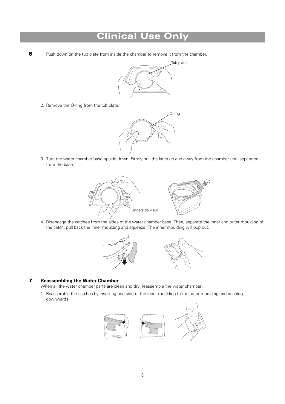 Clinical use only | ResMed HumidAire 2i User Manual | Page 6 / 8