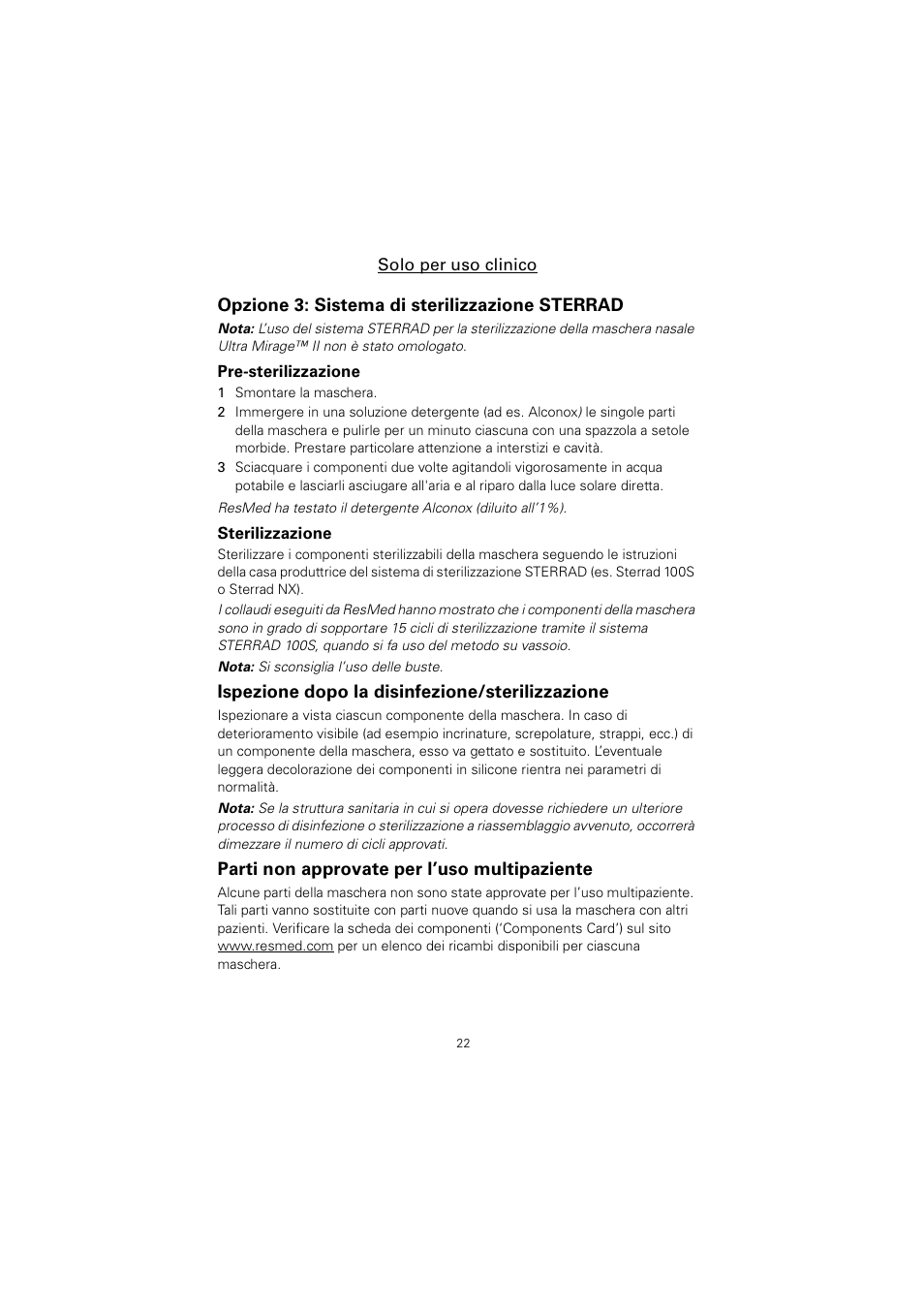 ResMed Non-Vented Full Face Mask Mirage Series 2 User Manual | Page 23 / 44