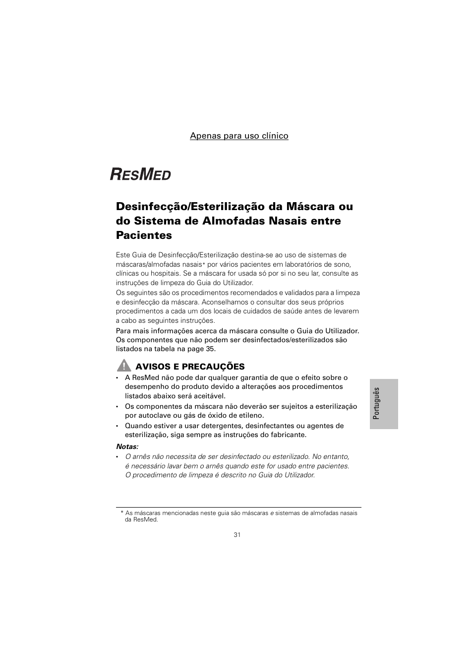 ResMed Non-Vented Full Face Mask Mirage Series 2 User Manual | Page 32 / 44