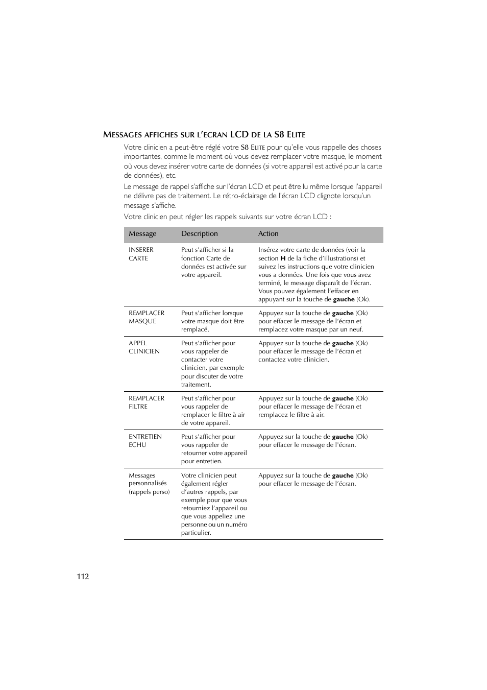 S8 e | ResMed Flow Generator S8 Elite System User Manual | Page 116 / 314