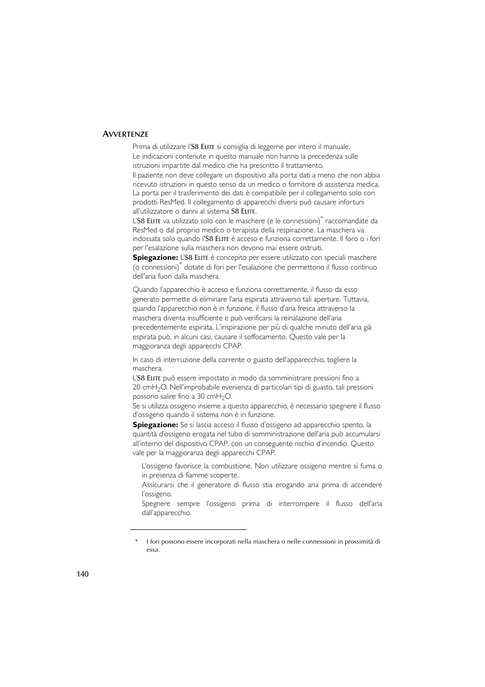 ResMed Flow Generator S8 Elite System User Manual | Page 144 / 314