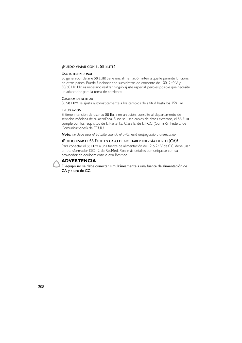 ResMed Flow Generator S8 Elite System User Manual | Page 212 / 314