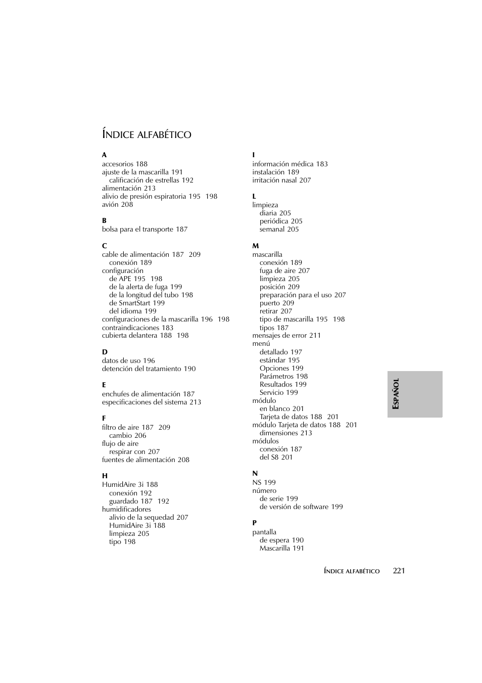 ResMed Flow Generator S8 Elite System User Manual | Page 225 / 314