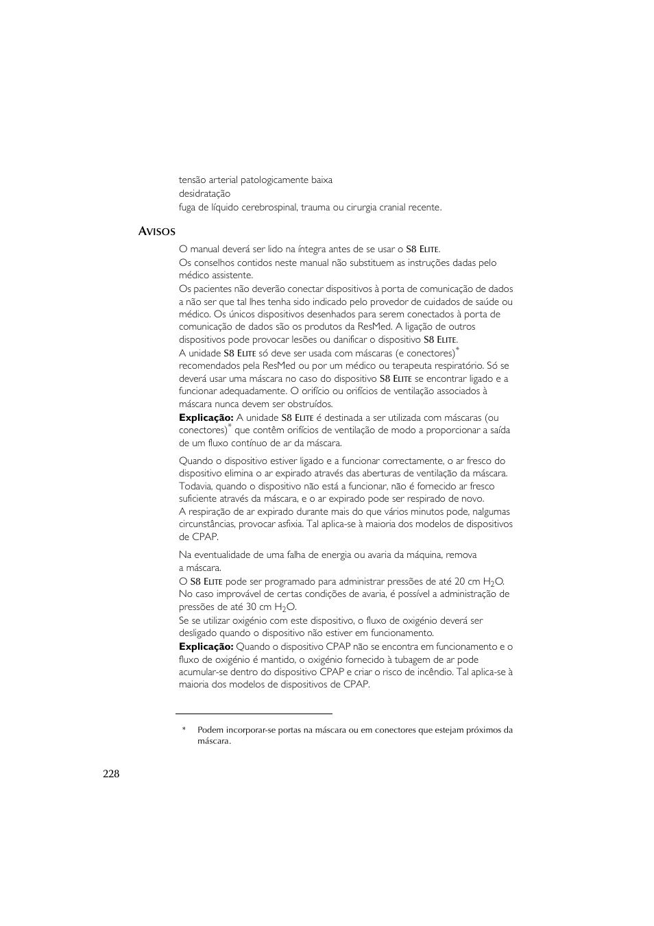 ResMed Flow Generator S8 Elite System User Manual | Page 232 / 314