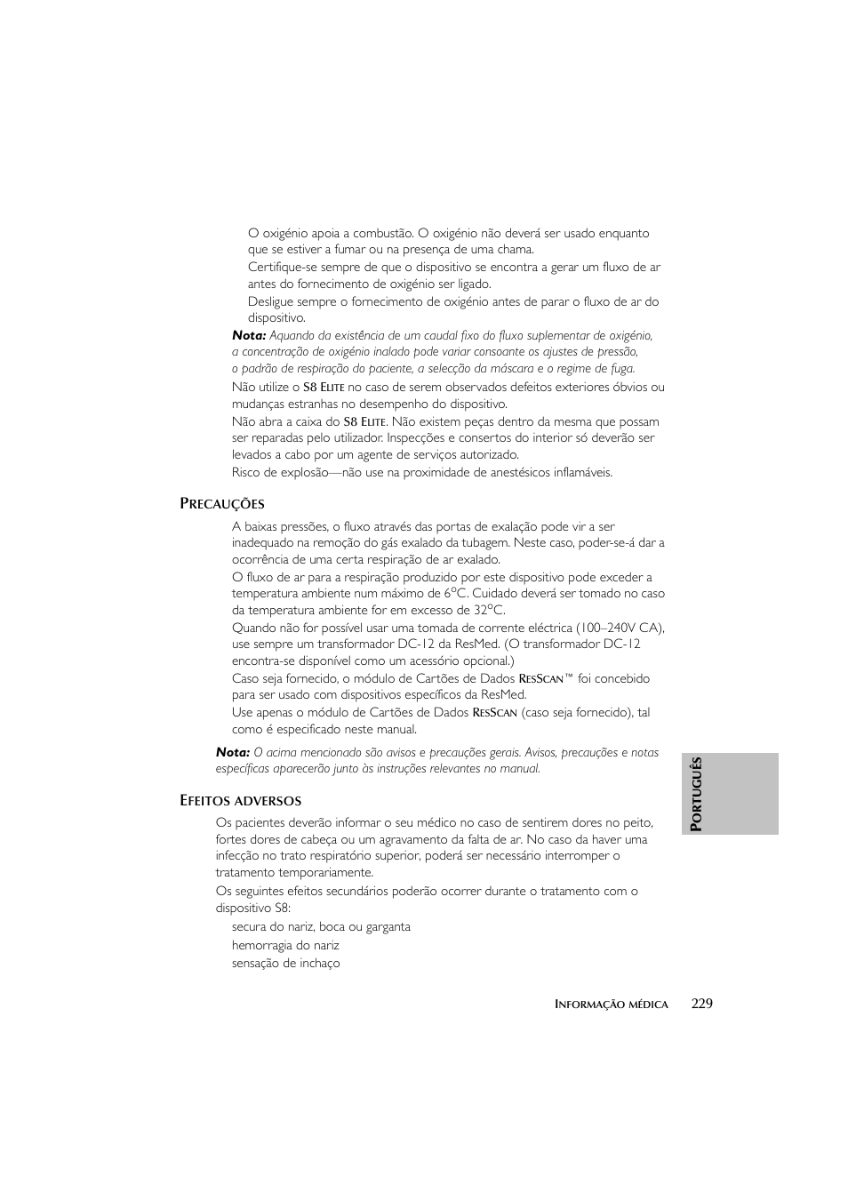 ResMed Flow Generator S8 Elite System User Manual | Page 233 / 314