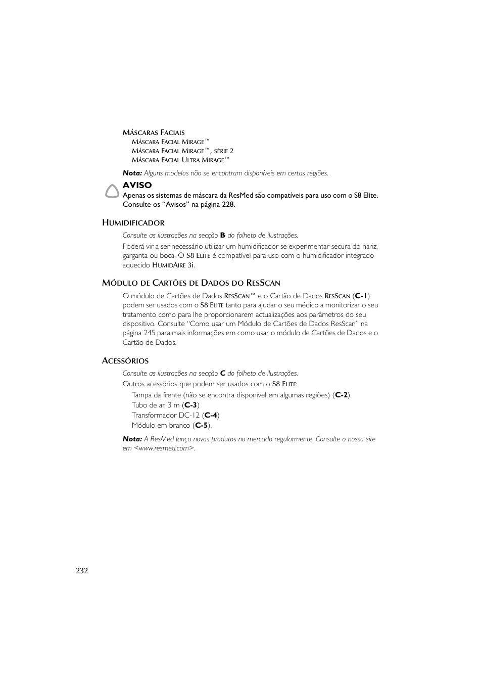 ResMed Flow Generator S8 Elite System User Manual | Page 236 / 314