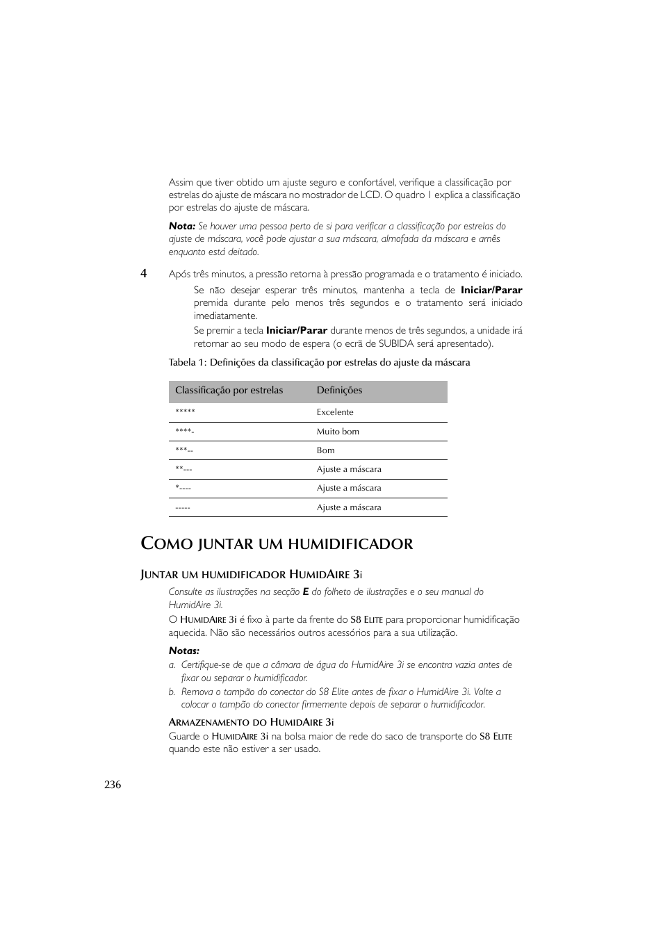 Juntar, Humidificador | ResMed Flow Generator S8 Elite System User Manual | Page 240 / 314