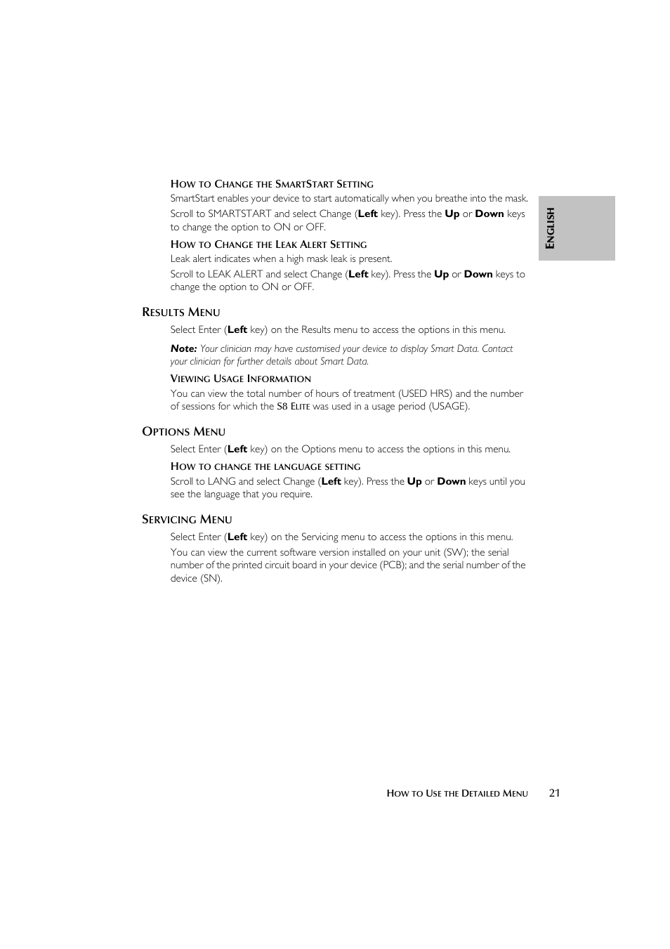ResMed Flow Generator S8 Elite System User Manual | Page 25 / 314