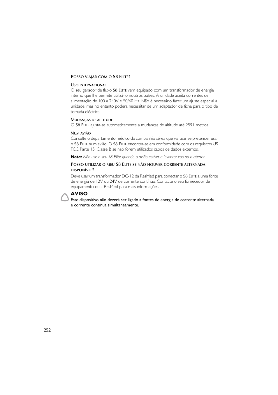 ResMed Flow Generator S8 Elite System User Manual | Page 256 / 314