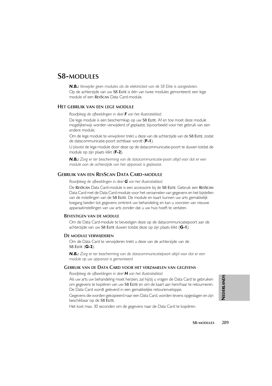 Modules | ResMed Flow Generator S8 Elite System User Manual | Page 293 / 314