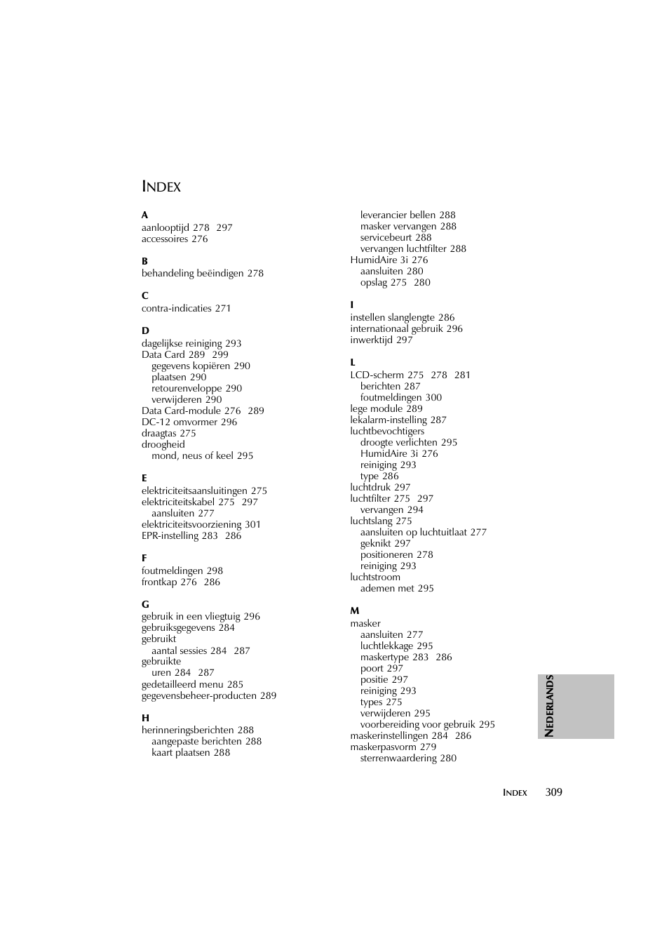 ResMed Flow Generator S8 Elite System User Manual | Page 313 / 314