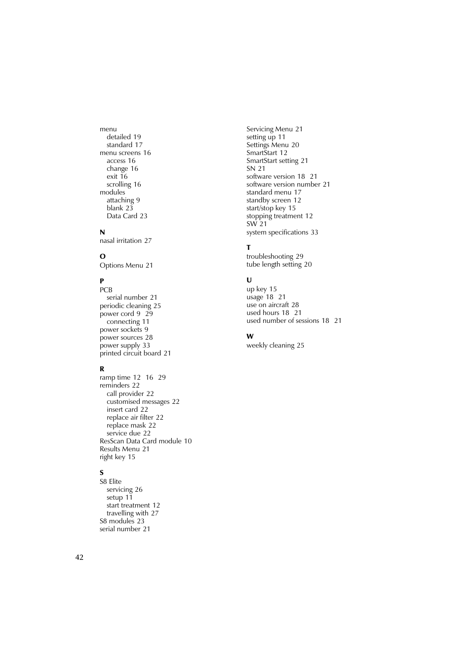ResMed Flow Generator S8 Elite System User Manual | Page 46 / 314