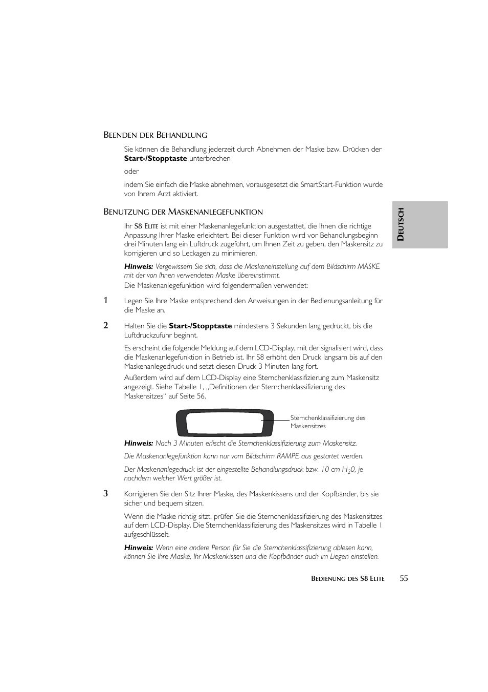 ResMed Flow Generator S8 Elite System User Manual | Page 59 / 314