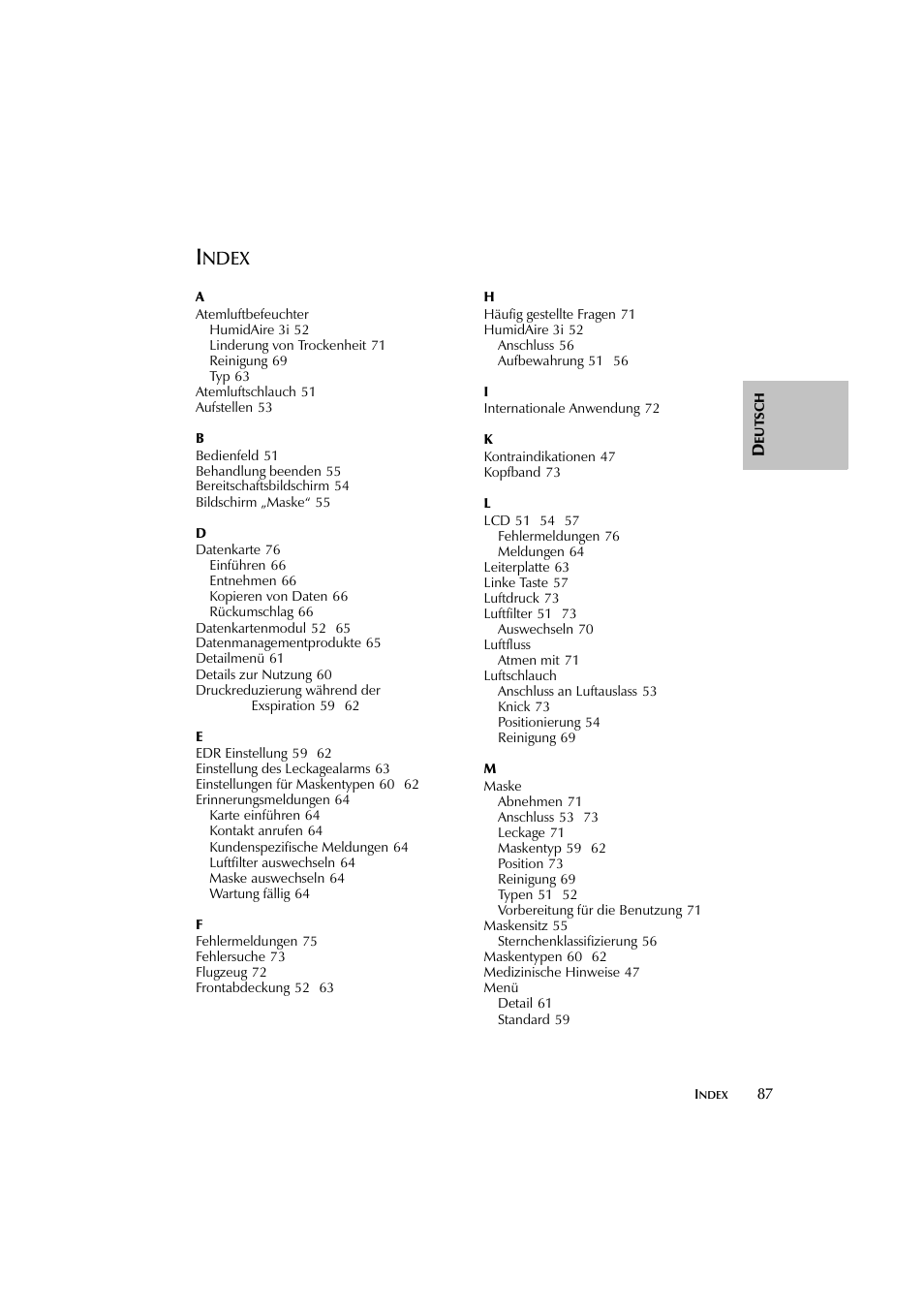ResMed Flow Generator S8 Elite System User Manual | Page 91 / 314
