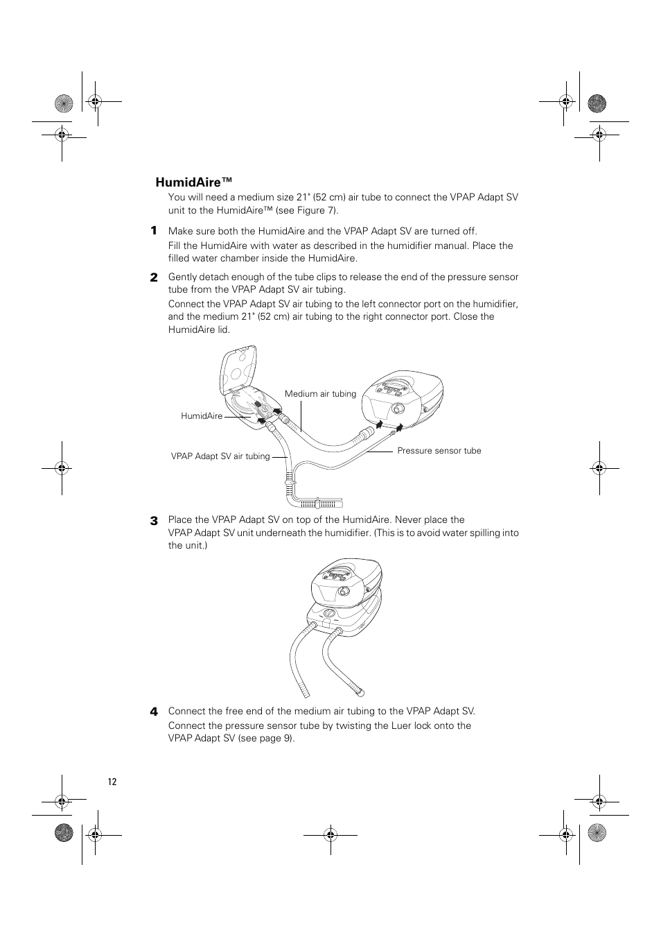 Humidaire | ResMed Flow Generator VPAP Adapt SV User Manual | Page 12 / 42