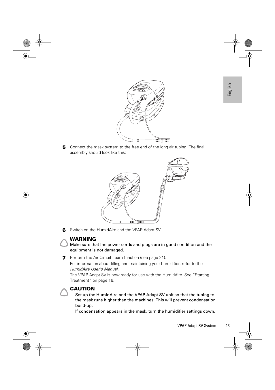 ResMed Flow Generator VPAP Adapt SV User Manual | Page 13 / 42